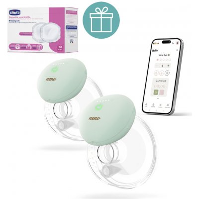 NENO Hands free Ovio Twin dvojitá bezdrátová elektronická s aplikací – Hledejceny.cz