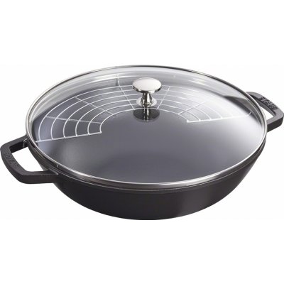 Staub Wok se skleněnou poklicí 30 cm – Zbozi.Blesk.cz