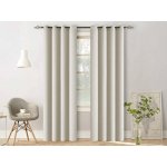 Textilomanie 2x Bílo-krémový závěs OXFORD 140x250 cm – Hledejceny.cz