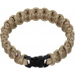 Mil-Tec Survival paracord náramek 15mm coyote – Zboží Dáma