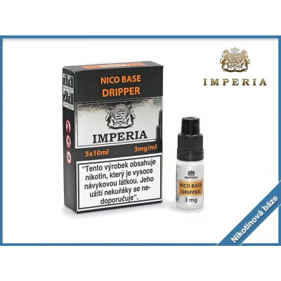Imperia Bios´ s.r.o. Nico Base Dripper PG30/VG70 3mg 5x10ml – Zboží Mobilmania
