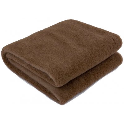 BabičkaOvečková.cz Deka z velbloudí a ovčí vlny merino jednostranná jednovrstvá hnědá 135x200 – Hledejceny.cz