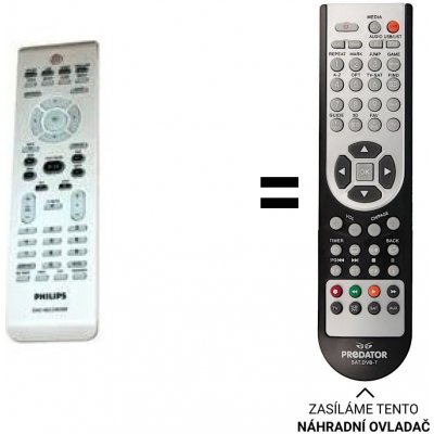 Dálkový ovladač Predátor Philips DVR3400, 242254900904 – Zboží Živě