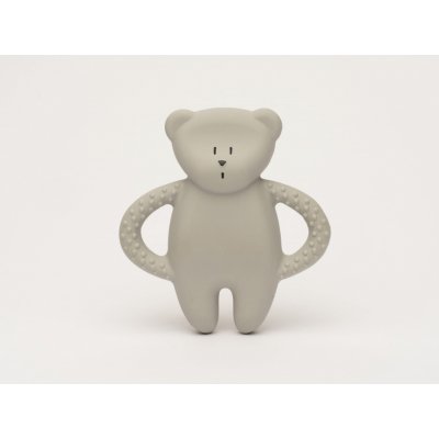 Moonie kousátko přírodní kaučuk medvídek grey – Zboží Mobilmania