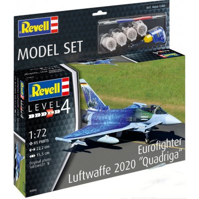 Revell Eurofighter Luftwaffe 2020 Quadriga ModelSet 63843 1:72