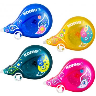 SCOOTER Kores Korekční strojek barevný Paisley 8 m × 4,2 mm – Sleviste.cz