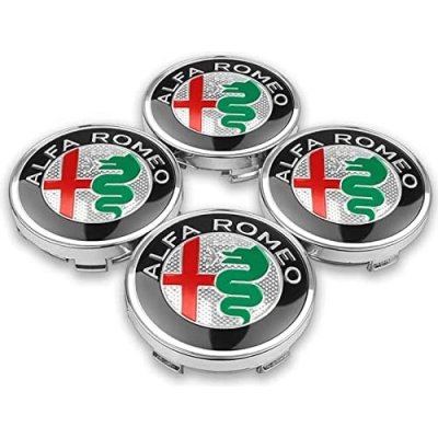 Pokličky Alfa Romeo do středů kol 60mm sada 4ks znak - nové logo – Zboží Mobilmania