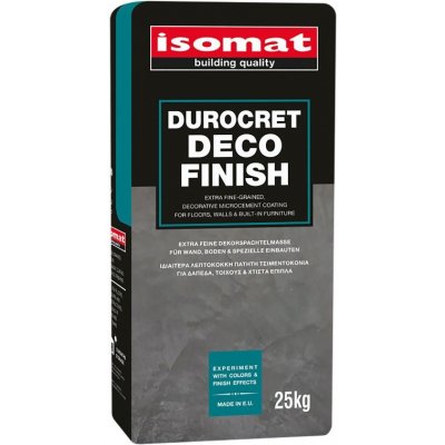 ISOMAT DUROCRET–DECO FINISH Mikrocementová dekorativní jemně zrnitá stěrka, šedá, 25 kg – Zbozi.Blesk.cz