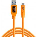 Tether Tools CUC3215-ORG USB 3.0 na USB-C, 4,6m, oranžový – Zboží Mobilmania