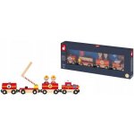 Janod Dřevěný vláček Požárníci – Zboží Dáma