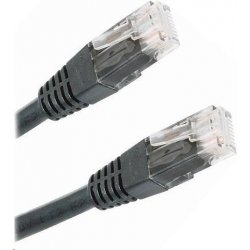 XtendLan PK-UTP5E-010-BLK Patch, Cat5E, UTP, 1m, černý