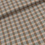 Flanel tkaný / barchet, oboustranný 34, šedo-červeno-žluté káro, š.150cm (látka v metráži) – Zboží Dáma