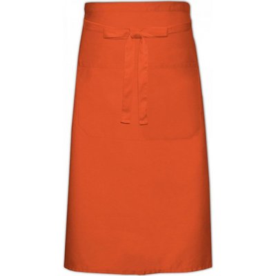 Link Kitchen Wear Kuchařská zástěra s kapsou keprová, praní na 60 °C Oranžová, 70 x 120 cm X1000T – Hledejceny.cz