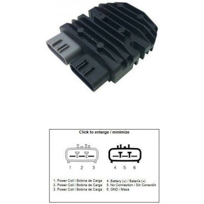 DZE regulátor napětí BENELLI BN 300/600 14-20; TRK 302S; TRK 502X; LEONCINO 500; CF MOTO; VOGE 500R 20-; DS 500; DS 650; DS 800 – Hledejceny.cz