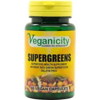 Veganicity SuperGreens Superfoods mix 60 kapslí