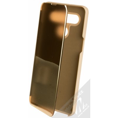 Pouzdro 1Mcz Clear View flipové pro LG K41s, LG K51s zlaté gold