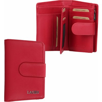 Lagen dámská kožená peněženka 50313 červená