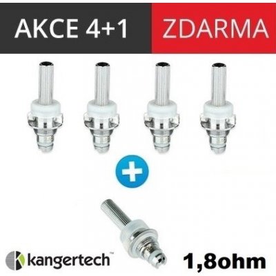 Kangertech SOCC žhavící hlava nichrome 1,8ohm 5ks – Sleviste.cz