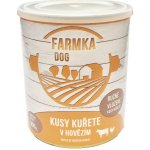 Sokol Falco FARMKA Cat kusy kuřete v hovězím 800 g – Hledejceny.cz