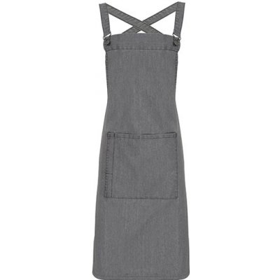 Premier Workwear Zástěra se zkříženými zády pro baristy PR129 Grey Denim Pantone Cool Gray 10C 72x86cm – Hledejceny.cz