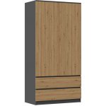 TP Living Malwa 90 cm antracit/dub artisan – Zboží Dáma