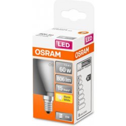 Osram Classic P LED žárovka E14 7,5W 2 700K matná