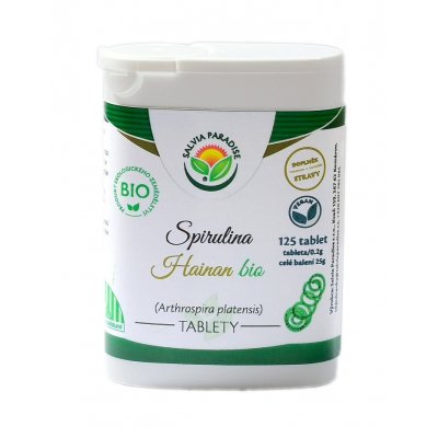Salvia Paradise Spirulina Hainan tablety BIO 25 g 125 tablet