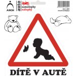 Walteco Dítě v autě - veselá holka, 150x180mm, samolepka , 20181 – Sleviste.cz