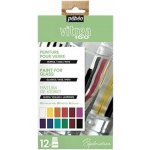 Pebeo Sada vypalovacích barev Vitrea 160 č.1 12x20ml – Zboží Dáma