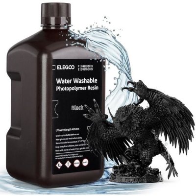 Elegoo Water-washable Resin 2KG Black 50.103.0183 – Zboží Živě