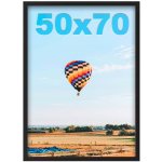 RÁMEČEK NA FOTOGRAFIE 50x70 ČERNÝ B2 Velký fotorámeček Foto Plakát Závěsná MDF – Hledejceny.cz