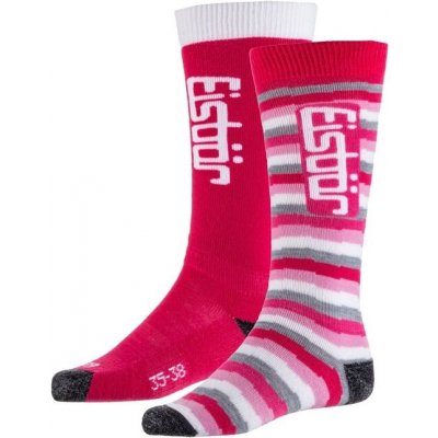 EISBÄR Comfort Ponožky lyžařské 2 Pack tmavě růžová – Zboží Mobilmania