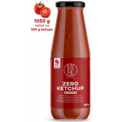 BrainMax Pure Ketchup ZERO sladký kečup s erythritolem 350 g – Zbozi.Blesk.cz
