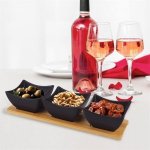 ORION Black Servírovací set misky s tácem 129202 – Hledejceny.cz