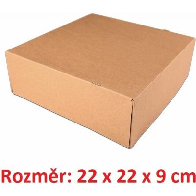 Dortová krabice KRAFT 22 x 22 x 9cm – Zboží Dáma