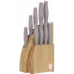Berlingerhaus Sada nožů se stojanem BAMBOO 10 ks Taupe Collection – Zboží Dáma