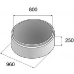 Skruž betonová 80/25cm – Hledejceny.cz