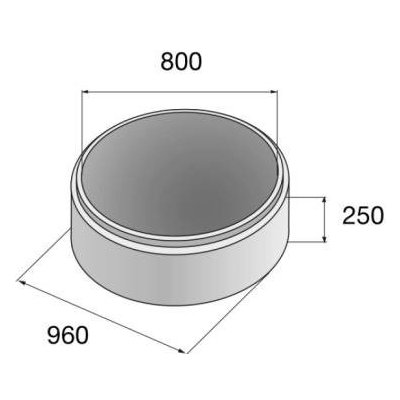 Skruž betonová 80/25cm – Hledejceny.cz