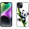 Pouzdro a kryt na mobilní telefon Apple mmCase Gelové iPhone 14 - panda na bambusu