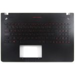 česká klávesnice Asus N56 G56 černá CZ černá palmrest podsvit – Zboží Živě