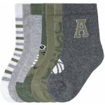 Lupilu Chlapecké ponožky s BIO bavlnou, 7 párů zelená/šedá/bílá – Zboží Dáma