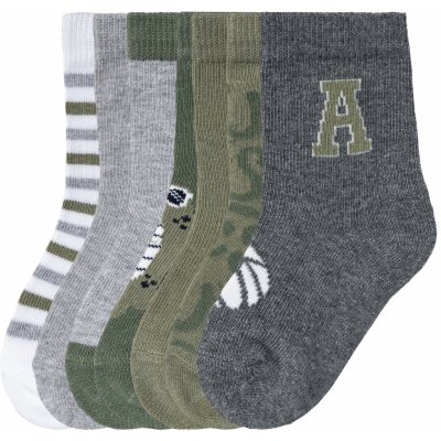 Lupilu Chlapecké ponožky s BIO bavlnou, 7 párů zelená/šedá/bílá – Zboží Mobilmania