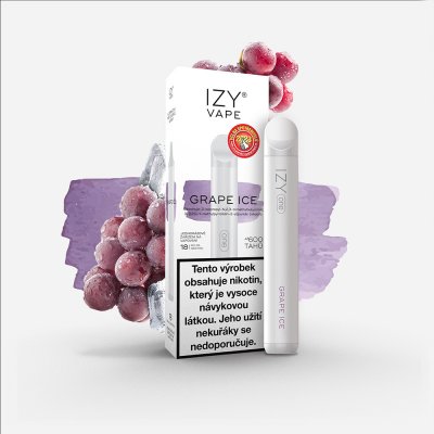 Izy Vape One Grape Ice 18 mg 600 potáhnutí 1 ks