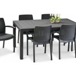 KETER Zahradní set BALI/MELODY 6+1 Graphite – Zboží Mobilmania