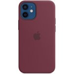 Apple iPhone 12 mini Silicone Case with MagSafe Plum MHKQ3ZM/A – Zboží Živě