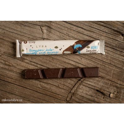 Lyra KOKOS Čokoládová tyčinka s kokosem 33 g – Sleviste.cz