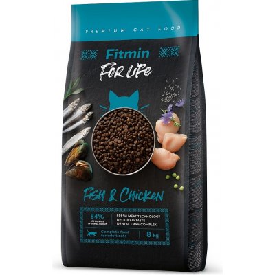 Fitmin cat For Life Adult Fish and Chicken new 8 kg