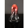 Dilda Twisted Beast Valac Demon Blood Ombre XXL prémiové silikonové dildo s Vac U Lock s přísavkou 29,6 x 11,2 - 19 cm