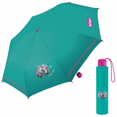 Scout Summer Green deštník dívčí skládací zelený