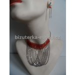 bizuterka-eshop.cz souprava řetízky a červené perličky BZ-03461 – Zboží Dáma